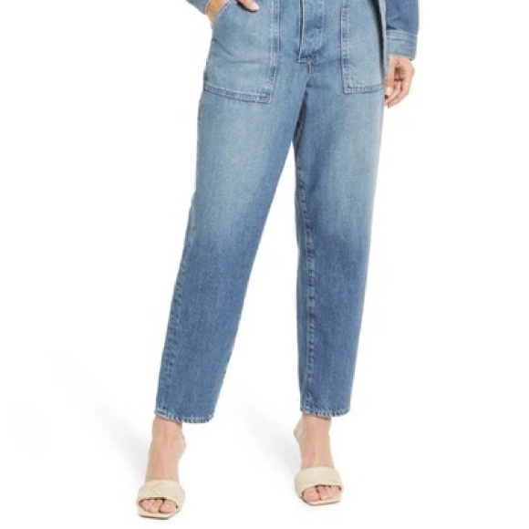 NWT AG Denim Jean Belted Full Body Jumpsuit Romper Sz Small - Picture 8 of 12